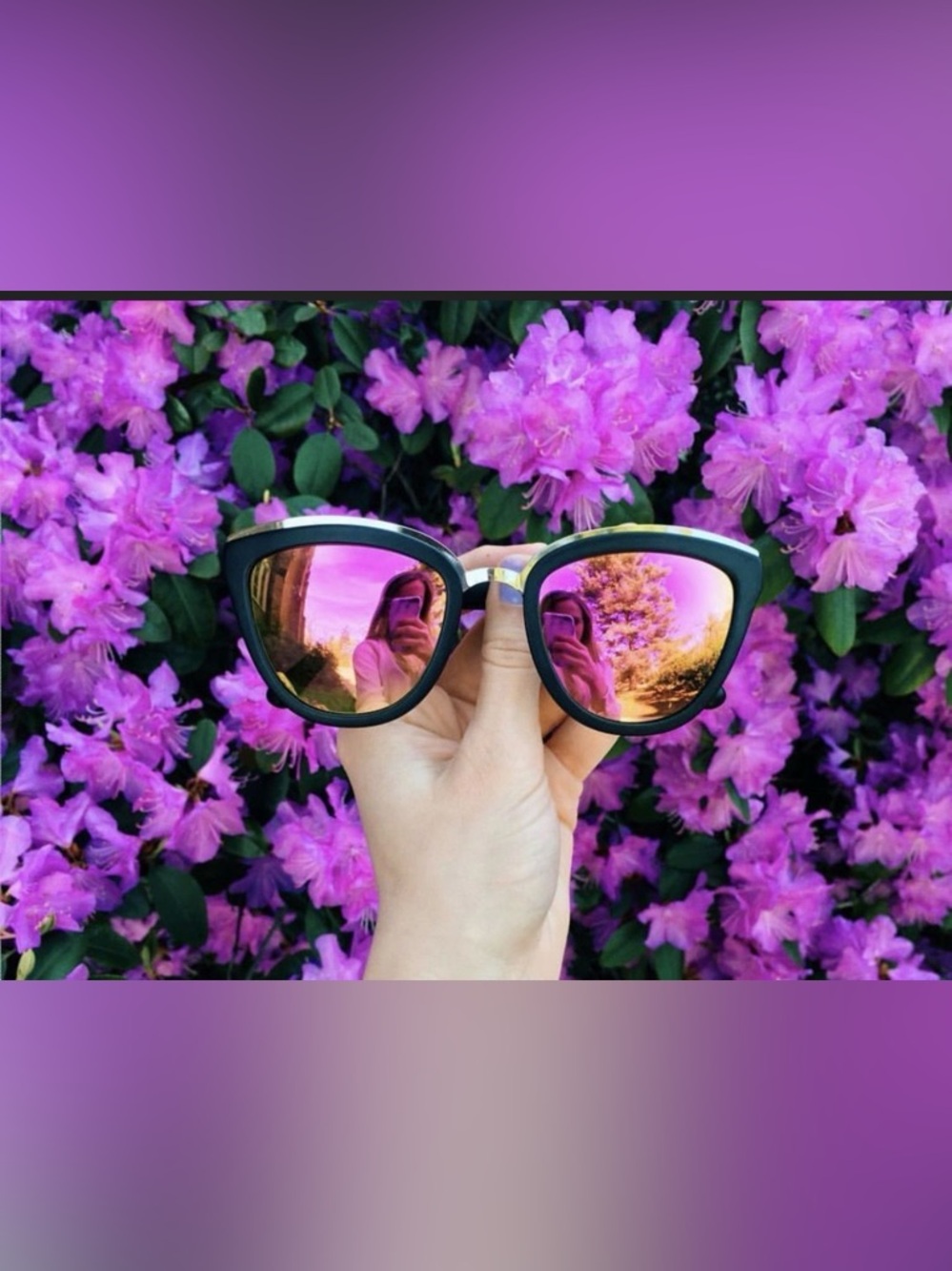 DIFF ROSE Matte Black Pink Mirror Polarized Sunglasses